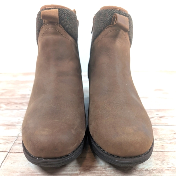 Merrell Leather Waterproof Ankle Booties Leather Brown / Tan Women's Size 8 - Picture 4 of 16